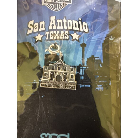 Official Harley-Davidson Sterling Silver Dealer Meeting Charm - San Antonio 2014 - Picture 3 of 4